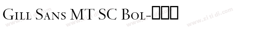 Gill Sans MT SC Bol字体转换